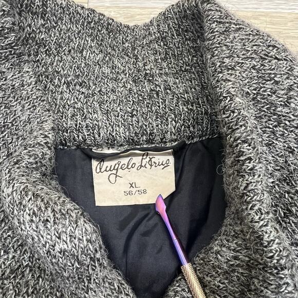 Vintage Angelo Litrico XL 56/58 Men’s Coat Bomber Jacket Wool Knit - A129 - Picture 3 of 6